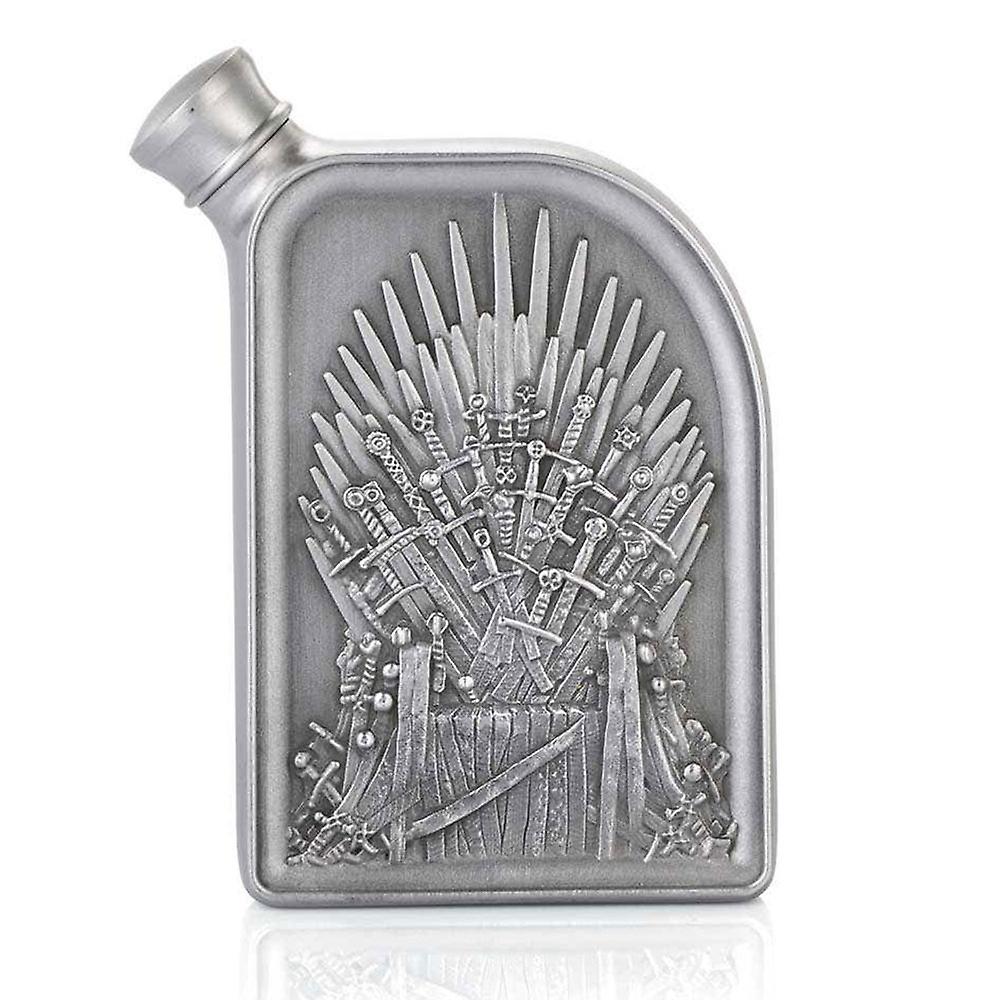 Royal Selangor Quality Collection Pewter Game of Thrones Iron Throne Hip Flask