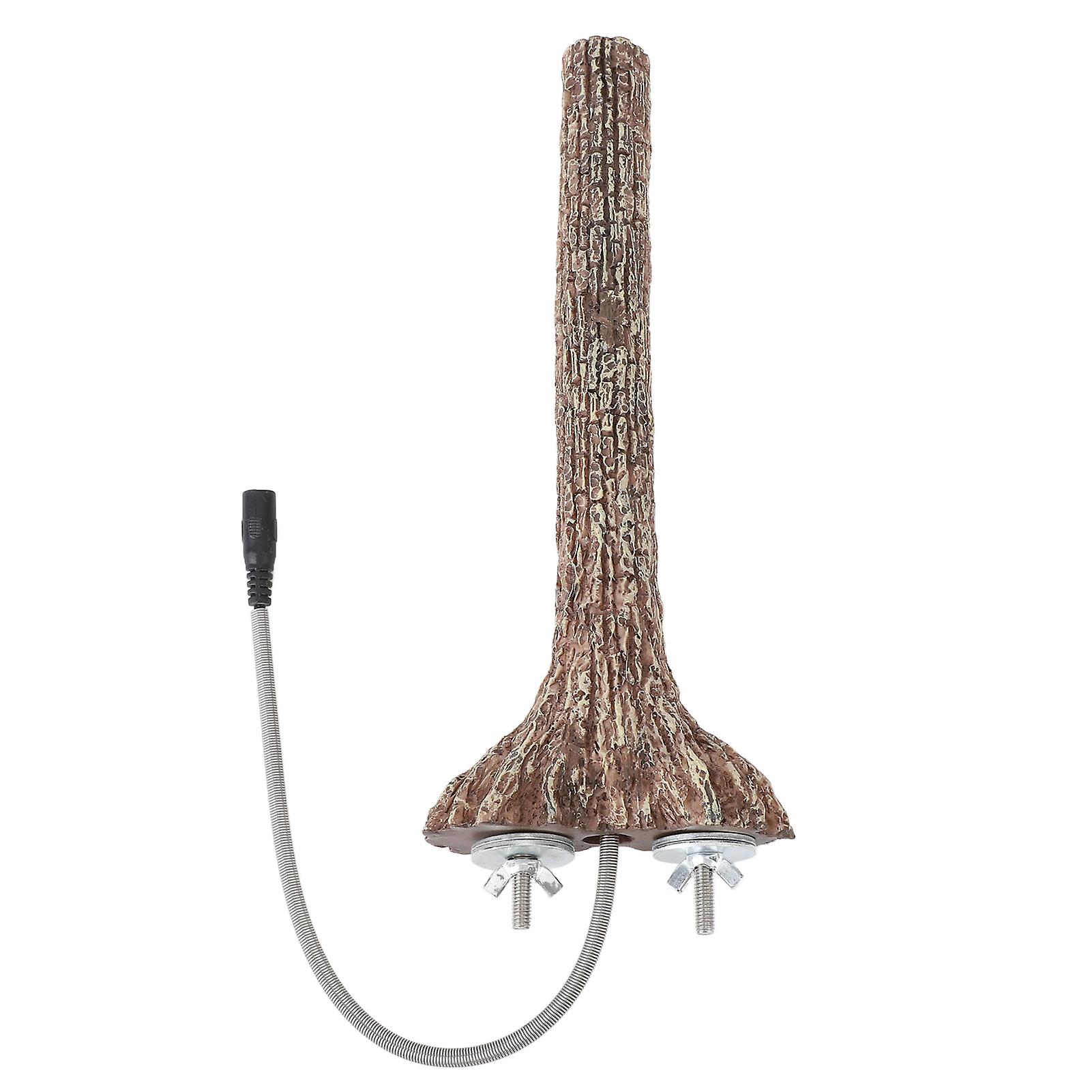 Adjustable Temperature Heated Bird Perch 5W Thermostatic Control Heated Bird Perch for Parrots Hamsters 100‑240V EU Plug