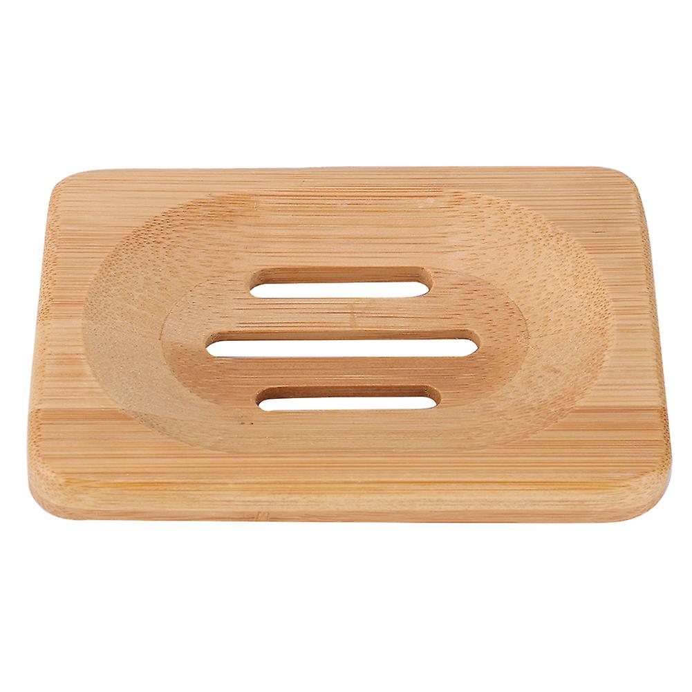 Rectangular Handmade Bamboo Bathroom Toilet Shower Draining Soap Dish Storage Tray Holder