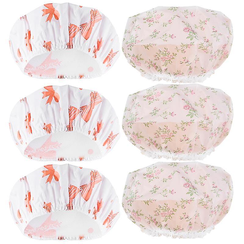 6pcs Bathing Cap