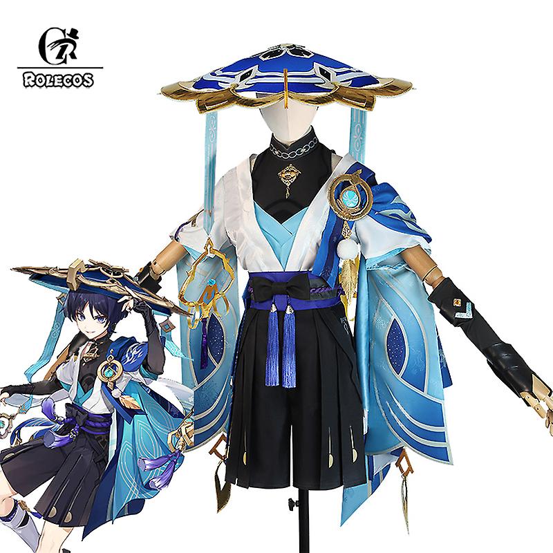 Game Genshin Impact Wanderer Scaramouche Cosplay Costume Men