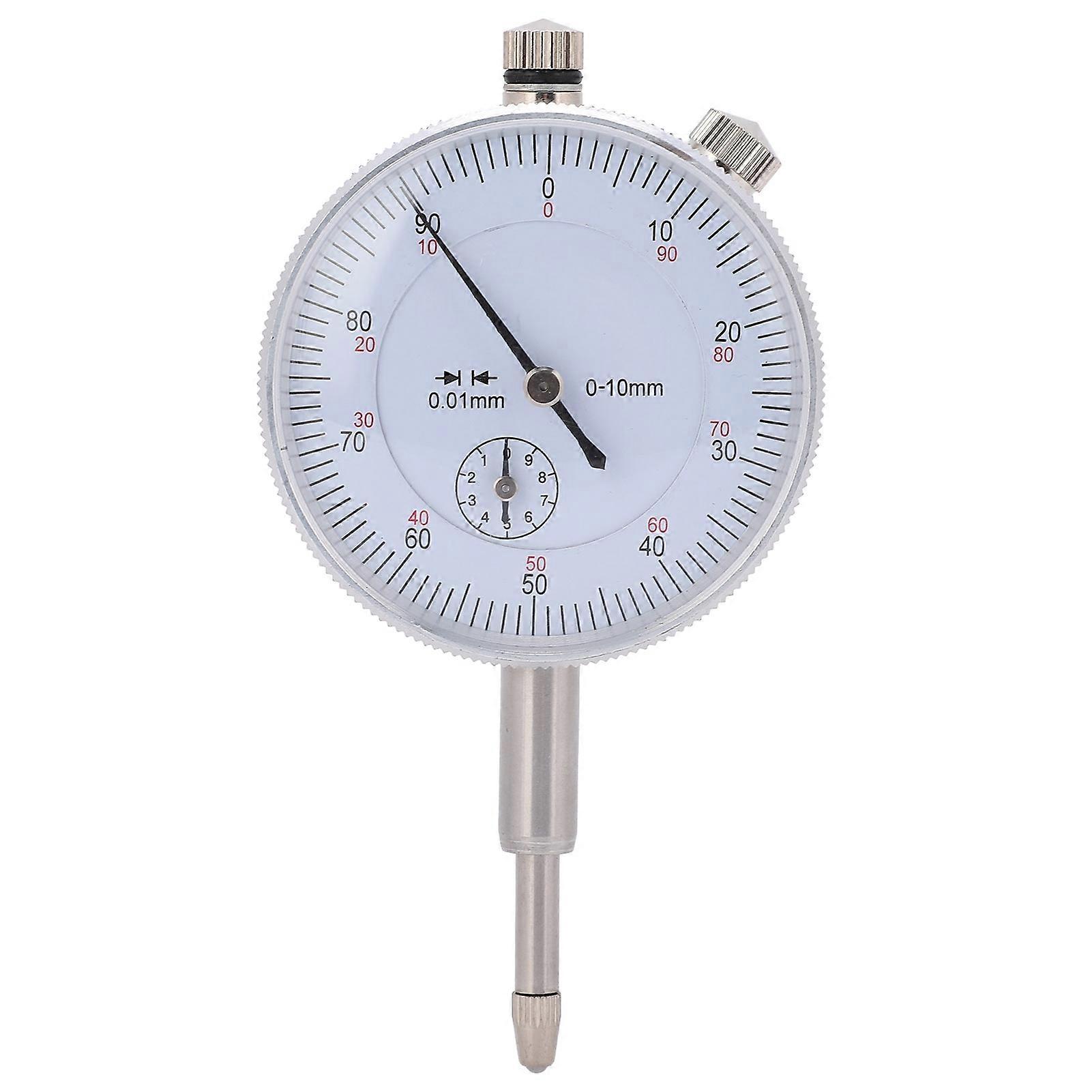 010mm Skiveindikator HighAccuracy AluminumCase pointer Mekanisk inderdiameter dybdeindikator måler