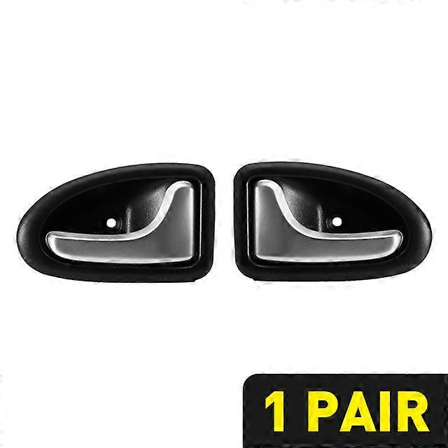 Silver Matte Car Vehicle Interior Vehicle Interior Door Handle Inside Vehicle Interior Inner Door knob Left Right Fit For Renault For Clio 2000-2009 2