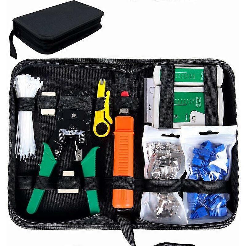 in 1 Professional Network Tester Network Cable Computer Repair Tool Kits Net Maintenance LAN Cable Tester, Network Tool Set Suitable for DIY