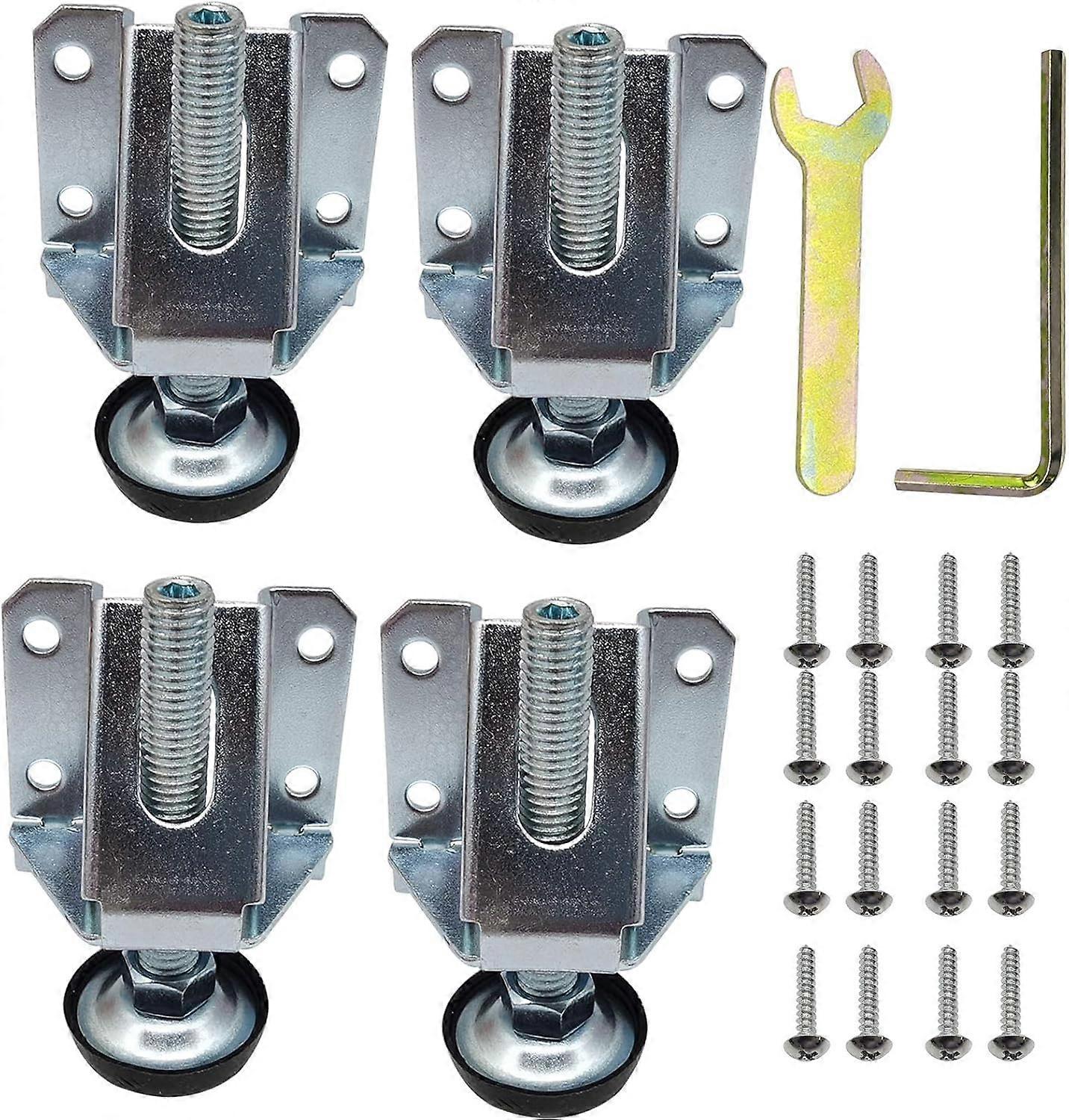4 Pack Leveling Feet Heavy Duty Furniture Level Adjustable Table Leg Level With Locking Nut