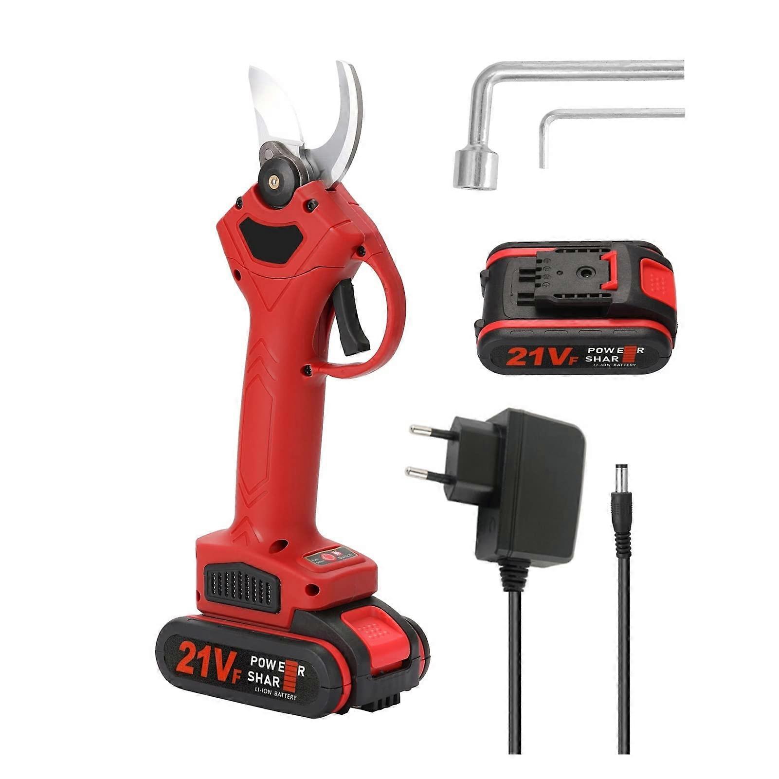 Tree Pruner, Electric Pruner, Cordless Pruning Shears Efficient Fruit Tree Bonsai Pruning Branches Cutter(Rot)