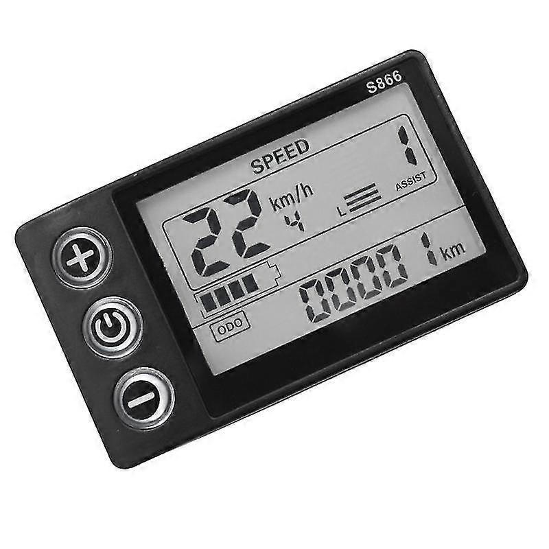 Écran LCD S866 Pour Vélo électrique - Contrôleur 24V 36V 48V 60V - Tableau De Bord
