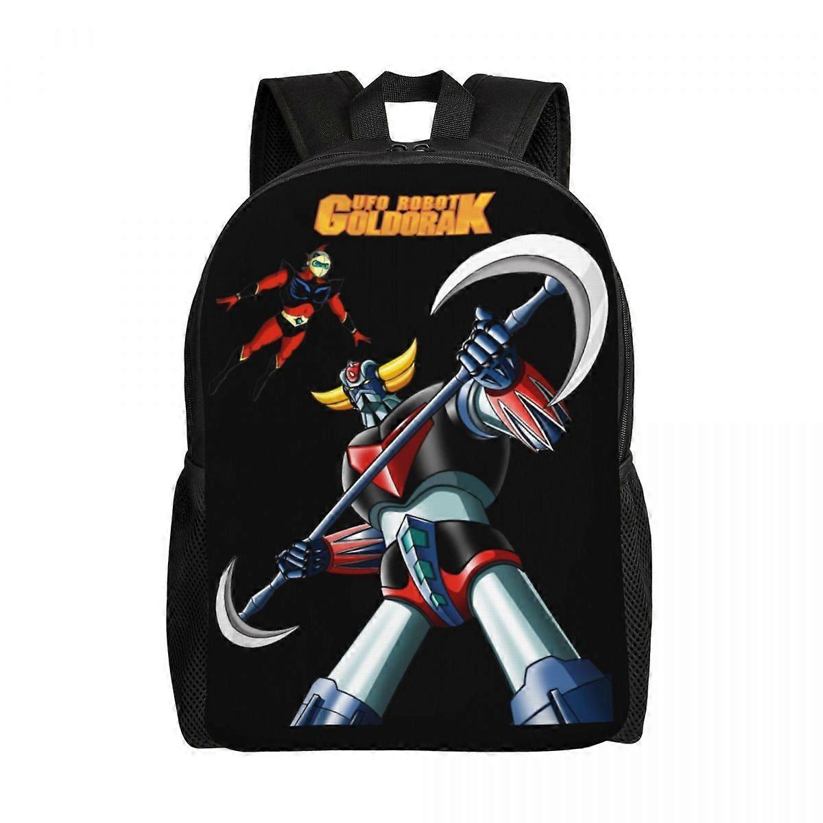 Grendizer UFO Robot حقيبة ظهر مدرسية حقيبة ظهر للأولاد وبنات حقائب ظهر للأطفال سعة كبيرة مقاومة للماء خفيفة الوزن Backpac-LDYH995