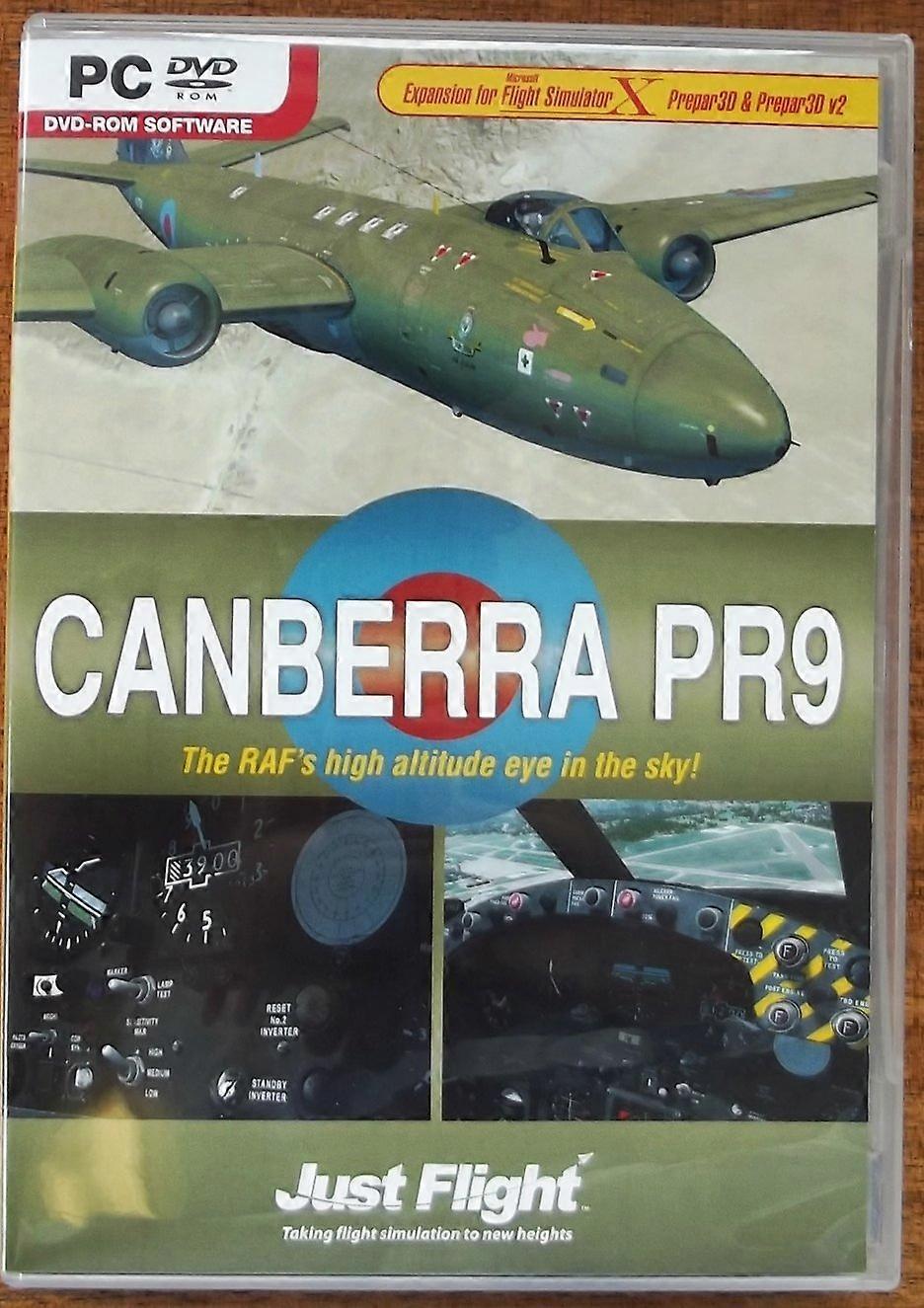 Canberra PR9 Just Flight Expansion for Microsoft Flight Simulator X (Windows 8 7 Vista XP) - PC CD - New & Sealed