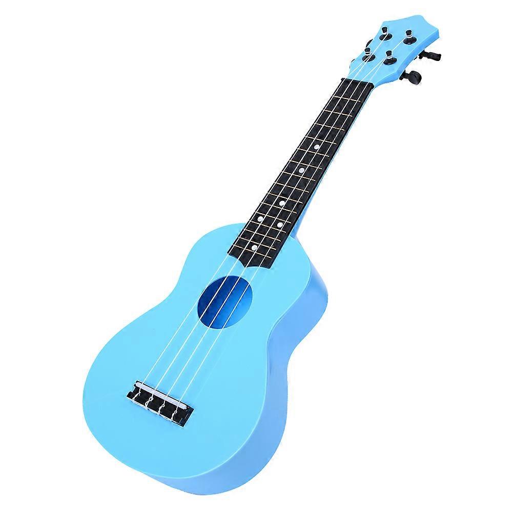 21in Ukulele Azure Plastic 4-String Guitar Distortion Free Sound Musical Instrument
