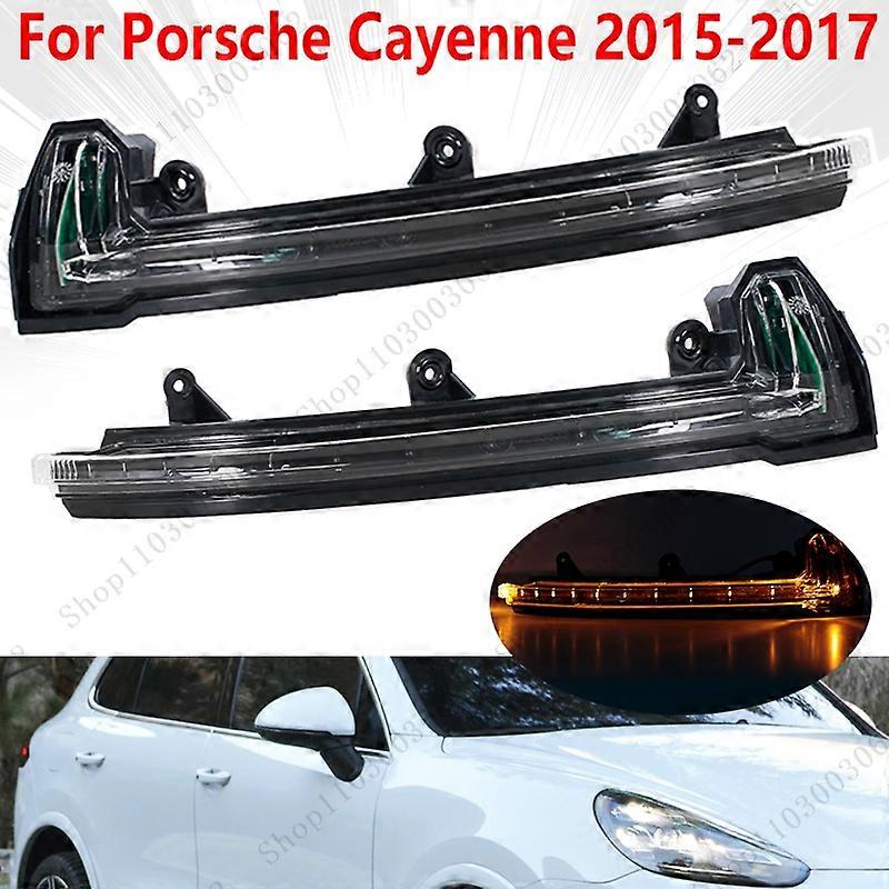 LED Rearview Side Mirror Turn Signal Lamp Light Turn Indicating For Porsche Cayenne 2015 2016 2017 95863110131 95863110231