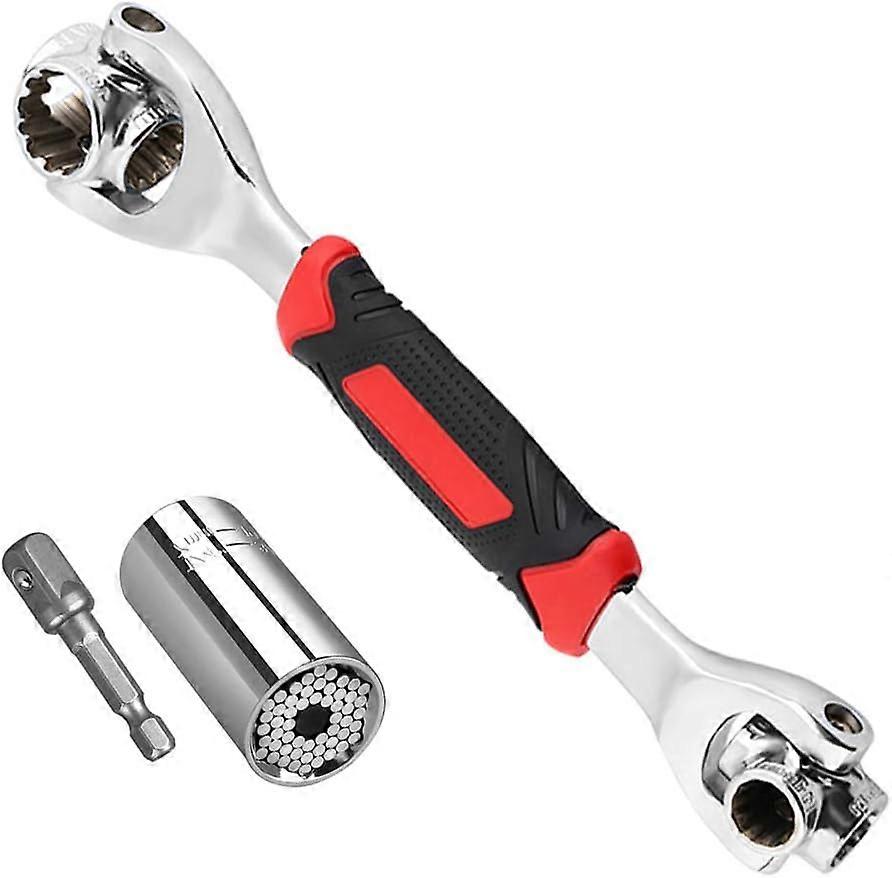 TCGG-Cl Douille Universelle 8 en 1 Cl Outils Douille avec Tte Rotative 360 & Cls Multifonction de Rparation Universels 7-19 mm, Outil de Cl Pour la