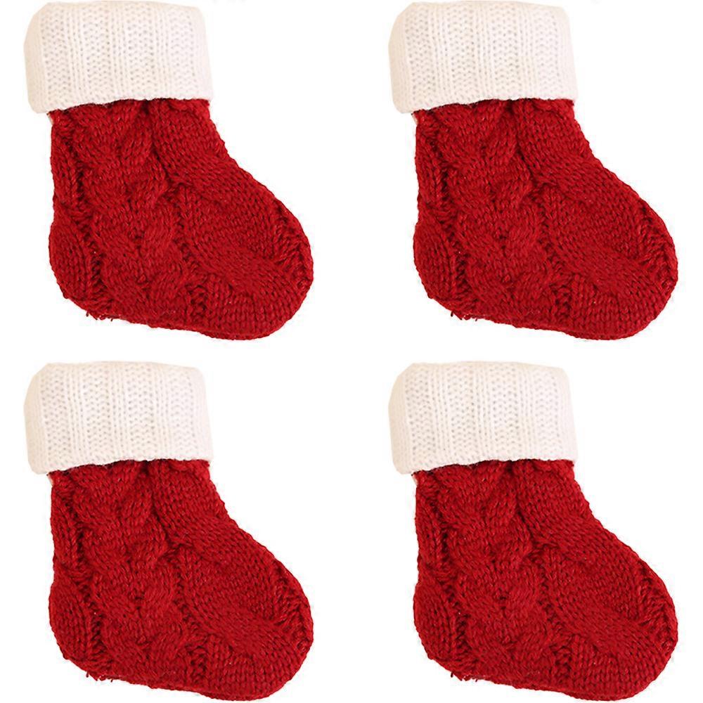 Tizzy Christmas Cutlery Bags Fork Spoon Socks Tableware Silverware Holders Stocking