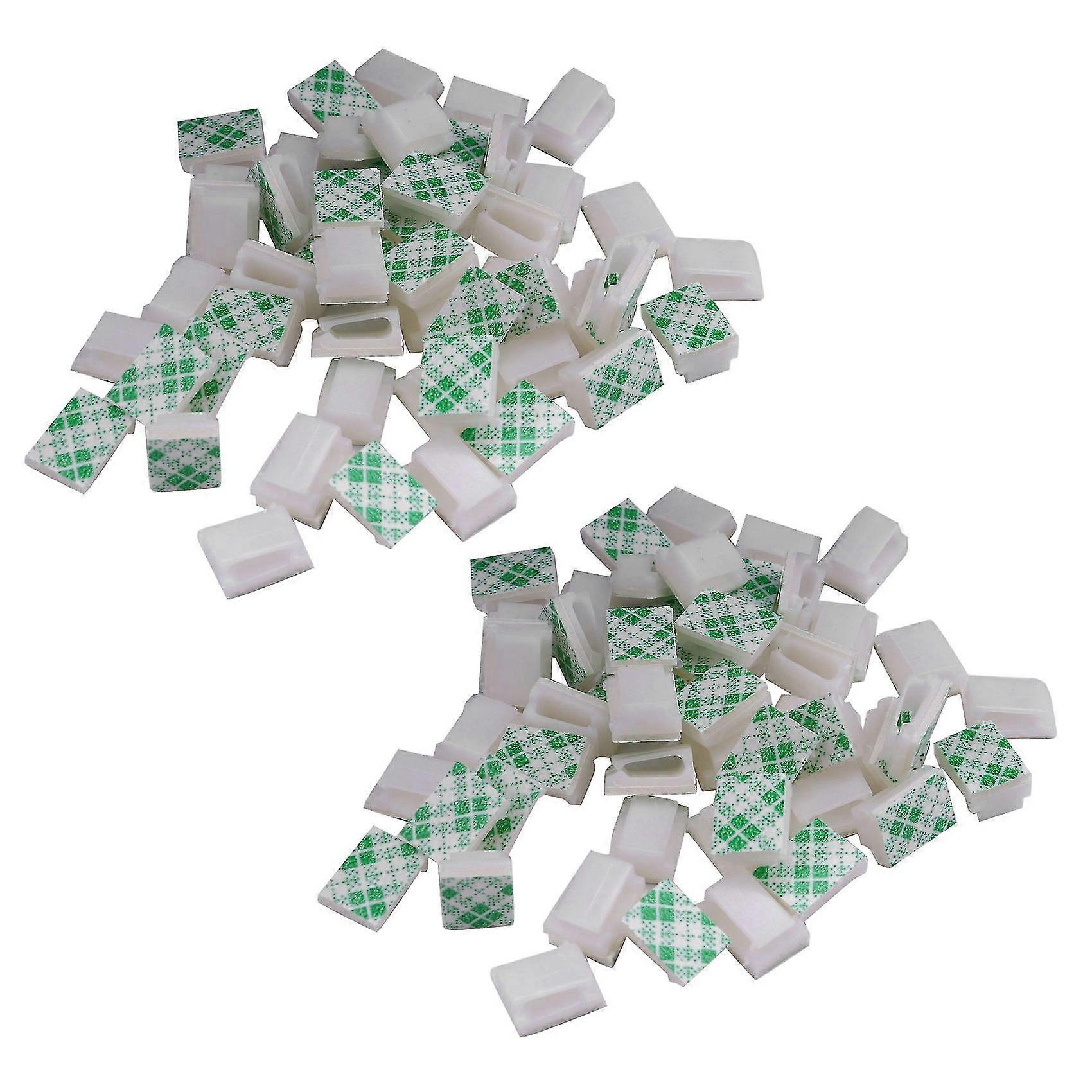 Self-adhesive Wire Bundle Holder Tie Mount Clip, 7 Mm Width, 100 Piece