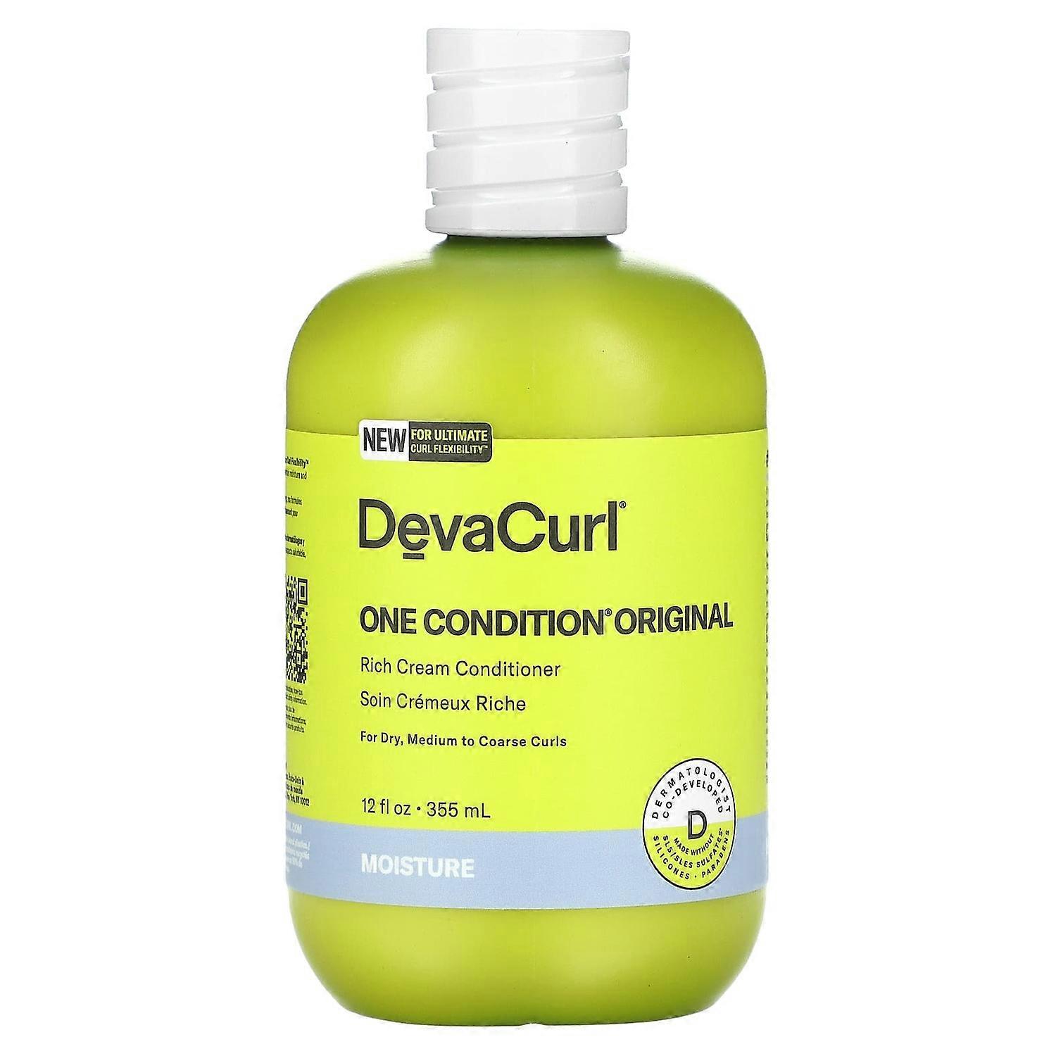 DevaCurl, One Condition Original, Rich Cream Conditioner, For Dry, Medium to Coarse Curls, 12 fl oz 