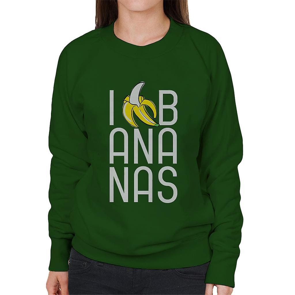 Curious George I Love Bananas Women's Sweatshirt
