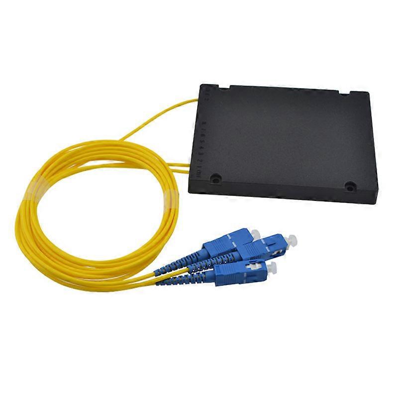 Optical Single Mode With Upc Connector For Ftth Sc Pc 1x2 Plc Abs Optic Splitter Box Free Shipping