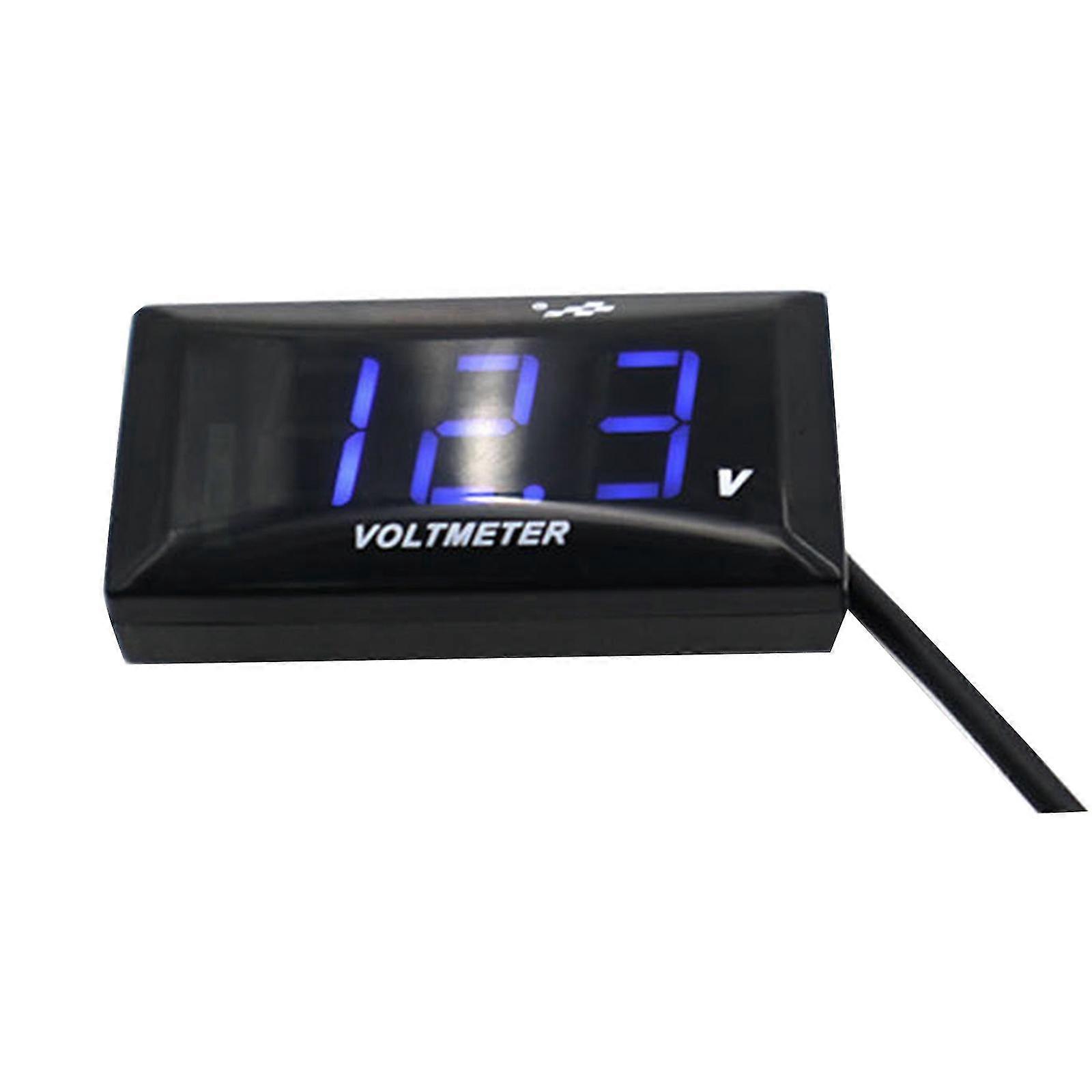 Car Voltmeter Digital Voltmeter Meter Lcd Panel Tester Auto Motorcycle 12v-150v
