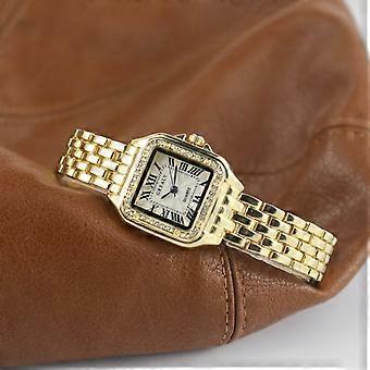 Luxury Fashion Square Women's Watches Brand Ladies Quartz Wristwatch Classic Silver Simple Femme Steel Band relogio feminino