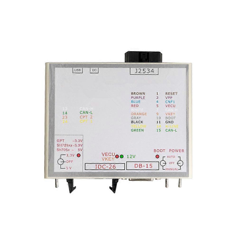 Connecteur polyvalent KTM FLASH Boîtier d’alimentation ECU Programmateur logiciel 3 commutateurs LED vertes DB-15 GPT CNF1 Signaux