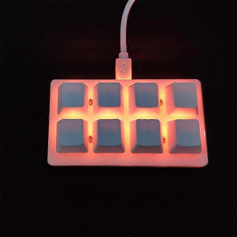 Portable Mini 8 Keys Keypad DIY Shortcut Keyboard Function Keyboard Programmable Mechanical Keyboar