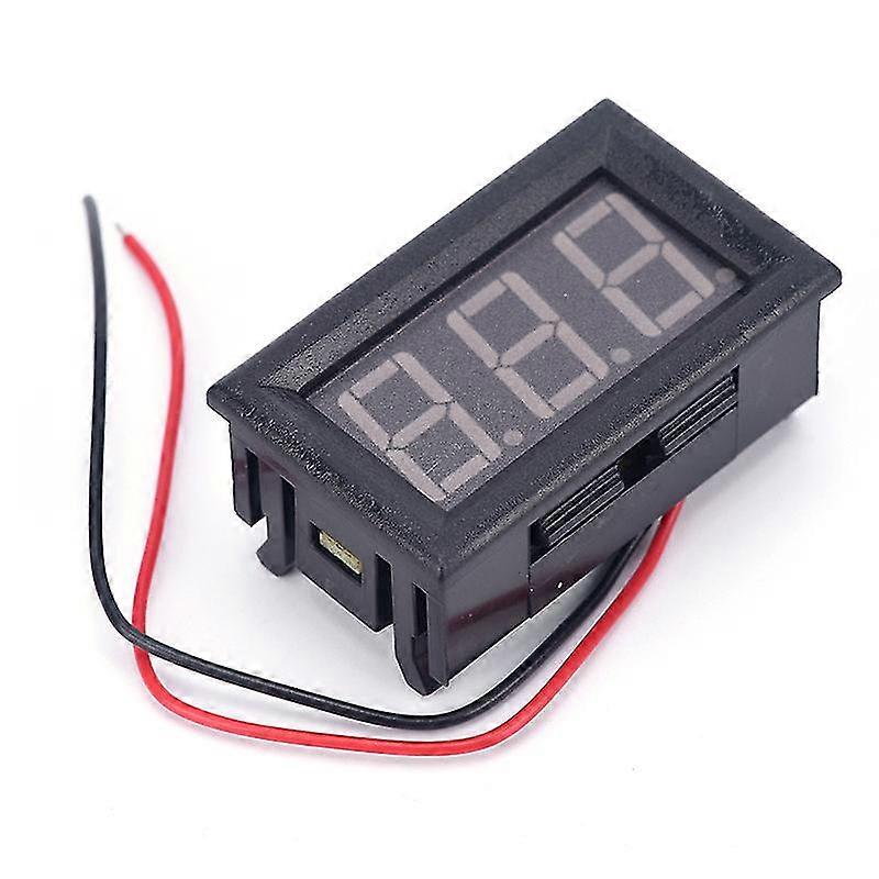 1pc Red Diy Mini Voltmeter Tester 3-digital Voltage Test Battery Dc4.5v-30.0v Car For Car Led Display Gauge