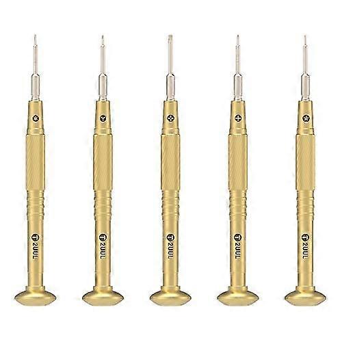 2uul Brass Handle Heavy Weight Screwdriver Set
