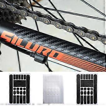 1/5pcs Mtb Bike Anti-scratch Protective Sticker Bicycle Frame Protector Film 1pc Matt Black