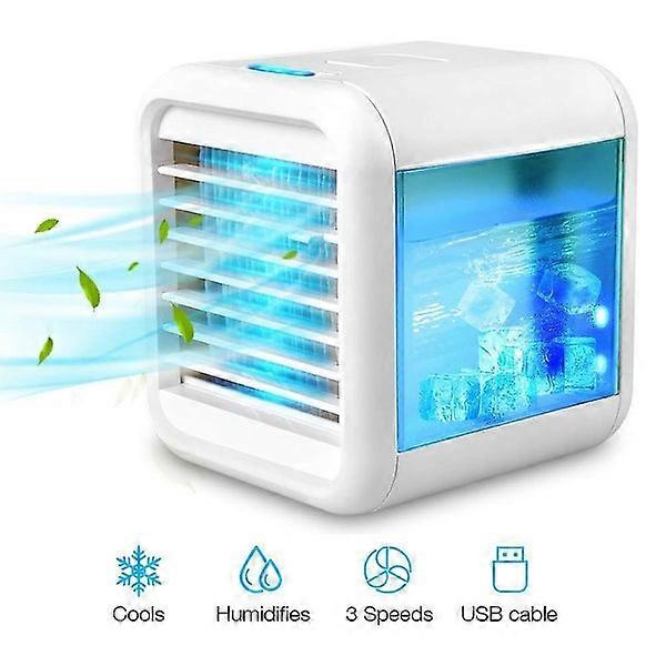Personal Air Cooler, Usb Evaporative Coolers With Waterbox, Portable Led Table F