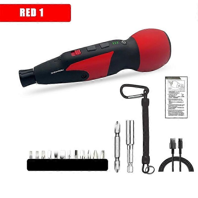 Mini Electric Screwdriver Adjustable Big Torque Two Speed Drill 3.6v USB Rechargeable Lithium Battery Multifunctional Power Tool
