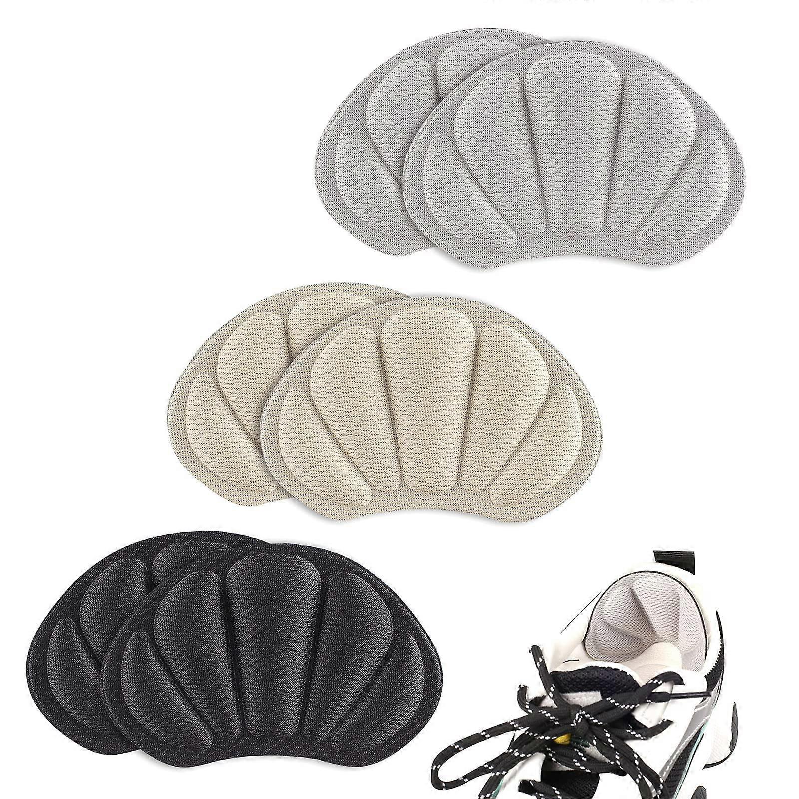 3 Pairs Heel Grips for Ladies Shoes Too Big, Self-Adhesive Heel Cushion Anti Blisters & Insoles from Slipping Out