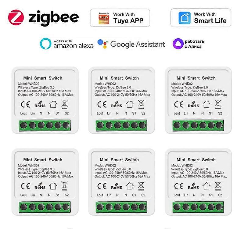 16A Zigbee 3.0 DIY Mini Switch For Tuya Smart Life Wireless Control Relay