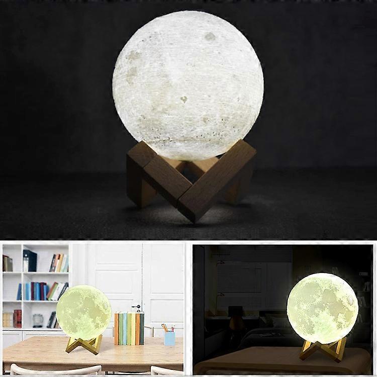 7-color 3D Print Moon LED Night Light