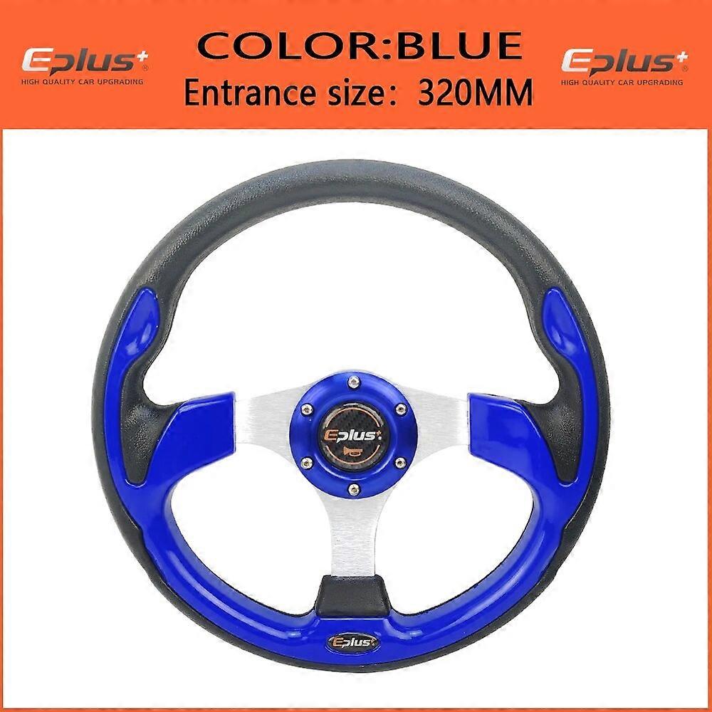 EPLUS Car Sport Volante Tipo de Corrida de Alta Qualidade Universal 13 Polegadas 320MM Alumínio PU 4 Cor Modificado Auto Styling