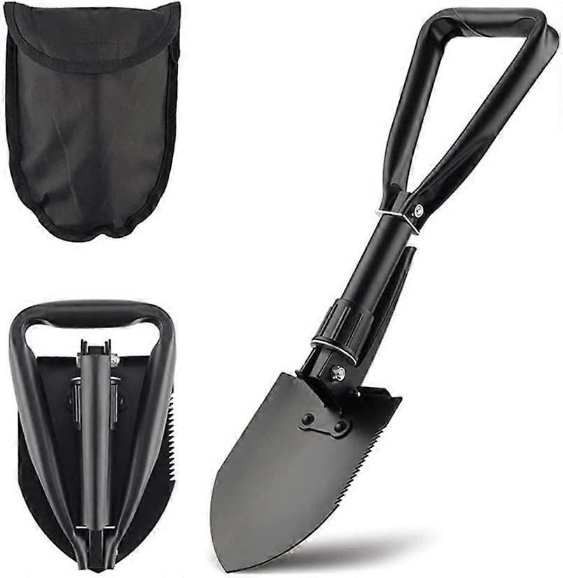 58.5cm Multi-Function Shovel,Large Folding,Camping Shovel,Black