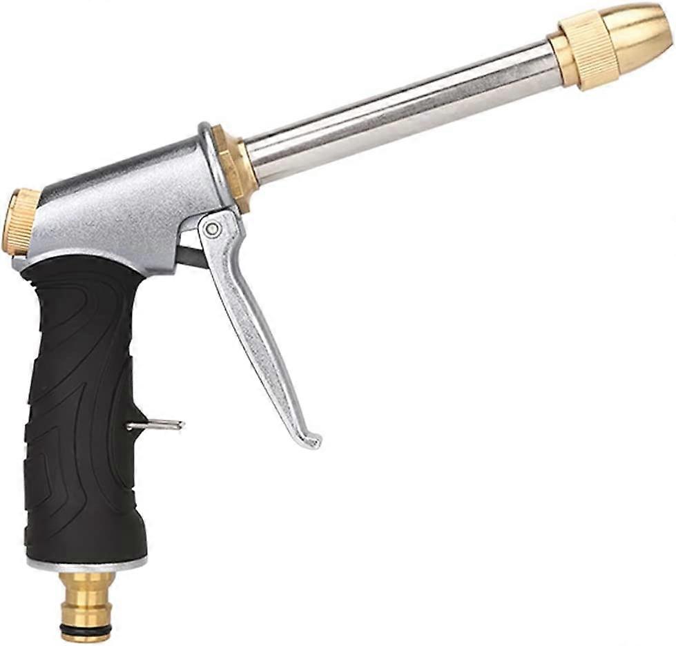 Vattenpistol,Högtrycks trädgårdsspruta,Duschspraypistol (silver)
