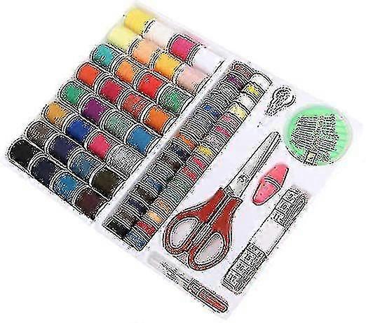 100pcs Sewing Kit Threads Spools Bobbins Mixed Colors Sewing Supplies