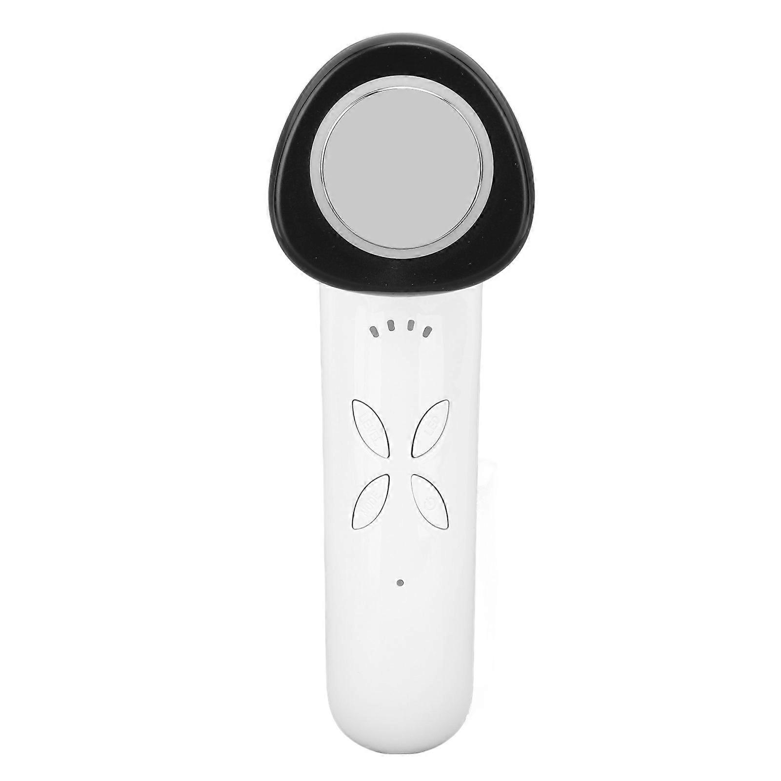 40KHz Handheld Cellulite Massager 6 Colors Light Hot Compress Electric Body Slimming Massager White 100240V US Plug