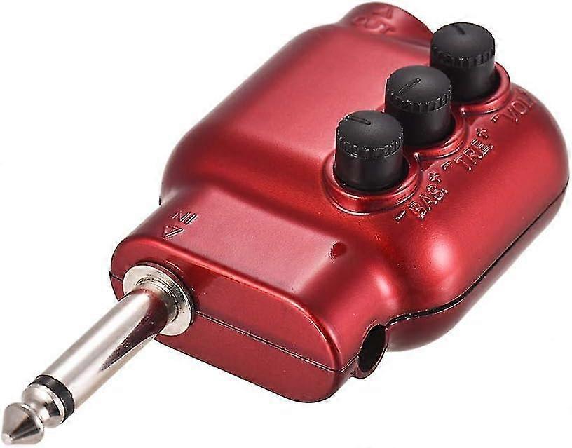 Gitarr Förförstärkare Mini Förförstärkare Preamp 635mm Plug Med Basdiskant Eq Volymkontroll För Akustisk Gitarr