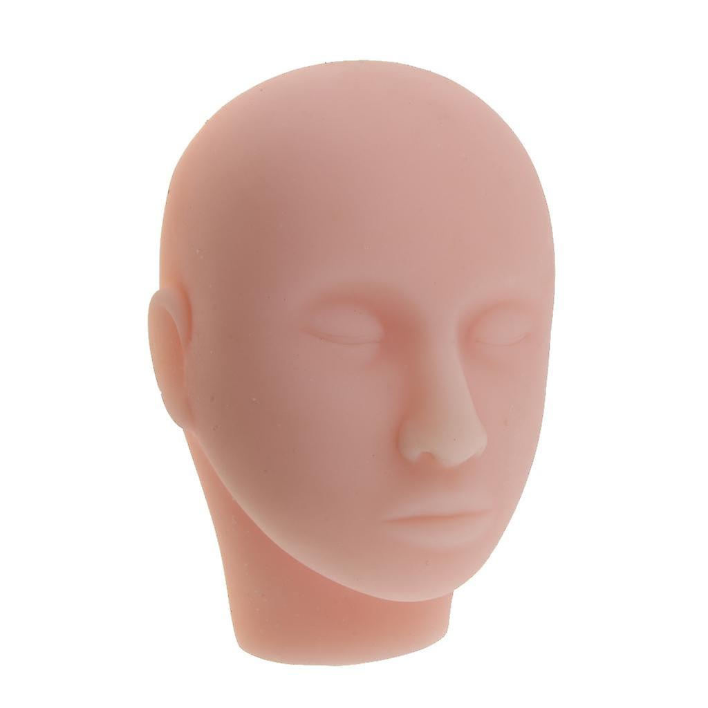Soft Silicone Massage Eyelashes Makeup Practice Training Mannequin Head