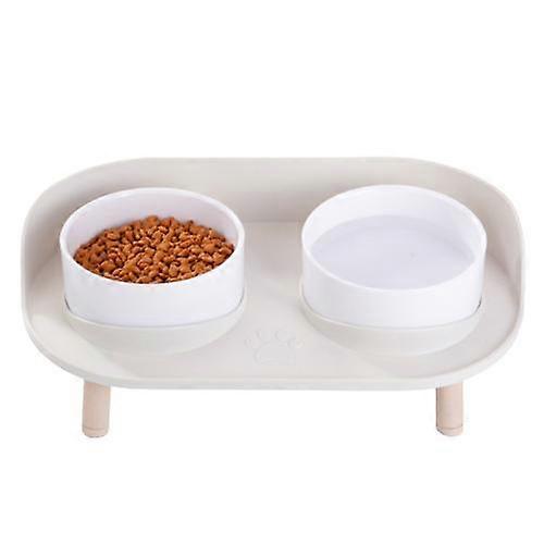 NEW Double Cat Bowl Dog Bowl Pet Feeding Water Bowl Cat Puppy Feeder Product Supplies Pet Food And Water Bowls For Dogs
