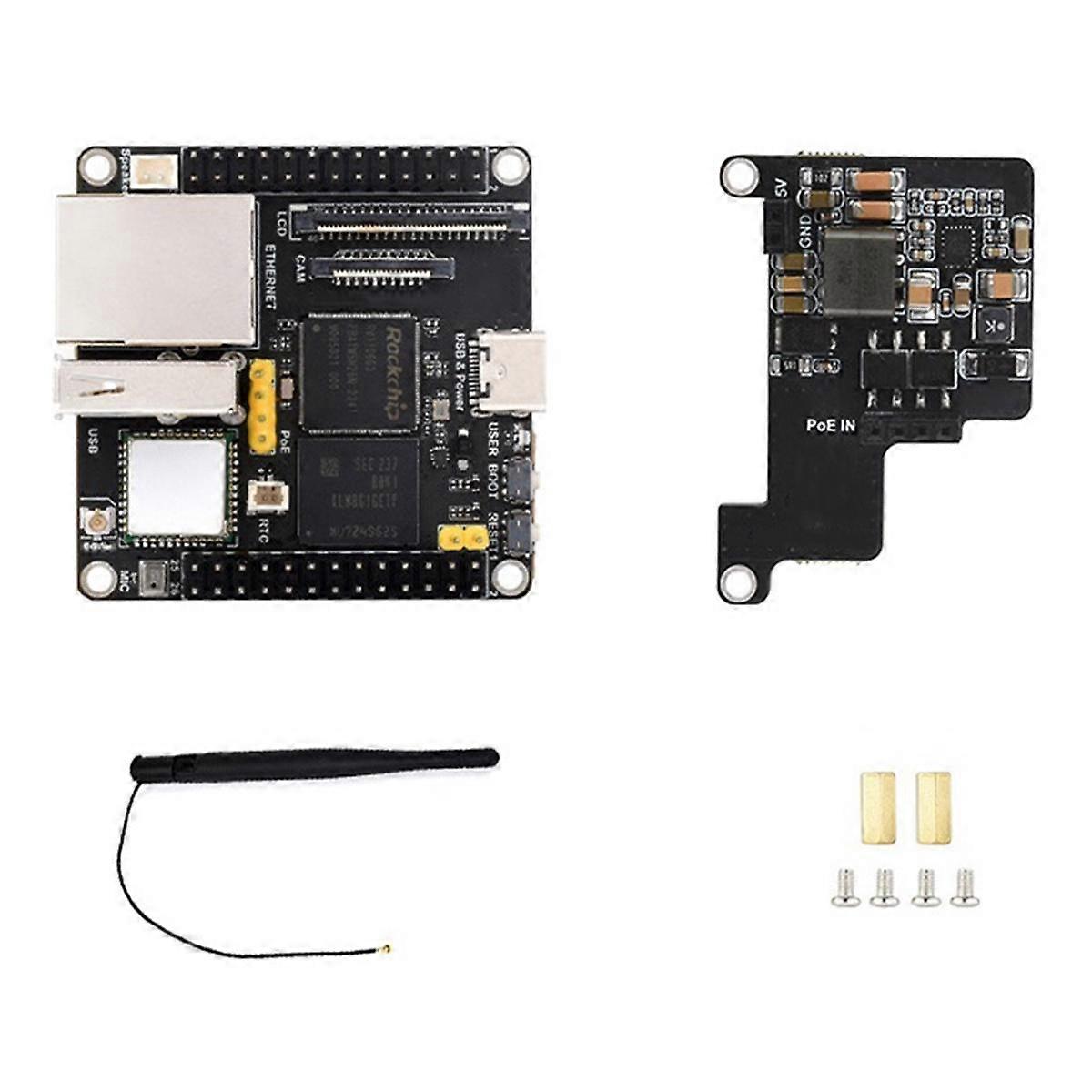 RV1106 Scheda di sviluppo Linux Modulo WIFI integrato con modulo POE 8GB EMMC 256MB DDR3L Linux Mini