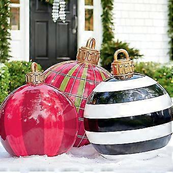 Riesige Weihnachtskugel 60cm, Transparente Kugel, Riesige aufblasbare Weihnachtskugel Weihnachtskugeln, Aufblasbare Weihnachtskugel im Freien, PVC Chris
