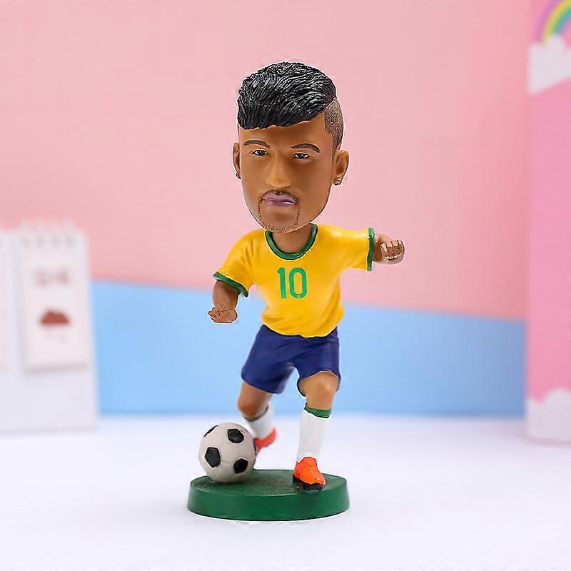 Qatar football star hand puppet doll bobblehead hand puppet resin ornamentNeymar