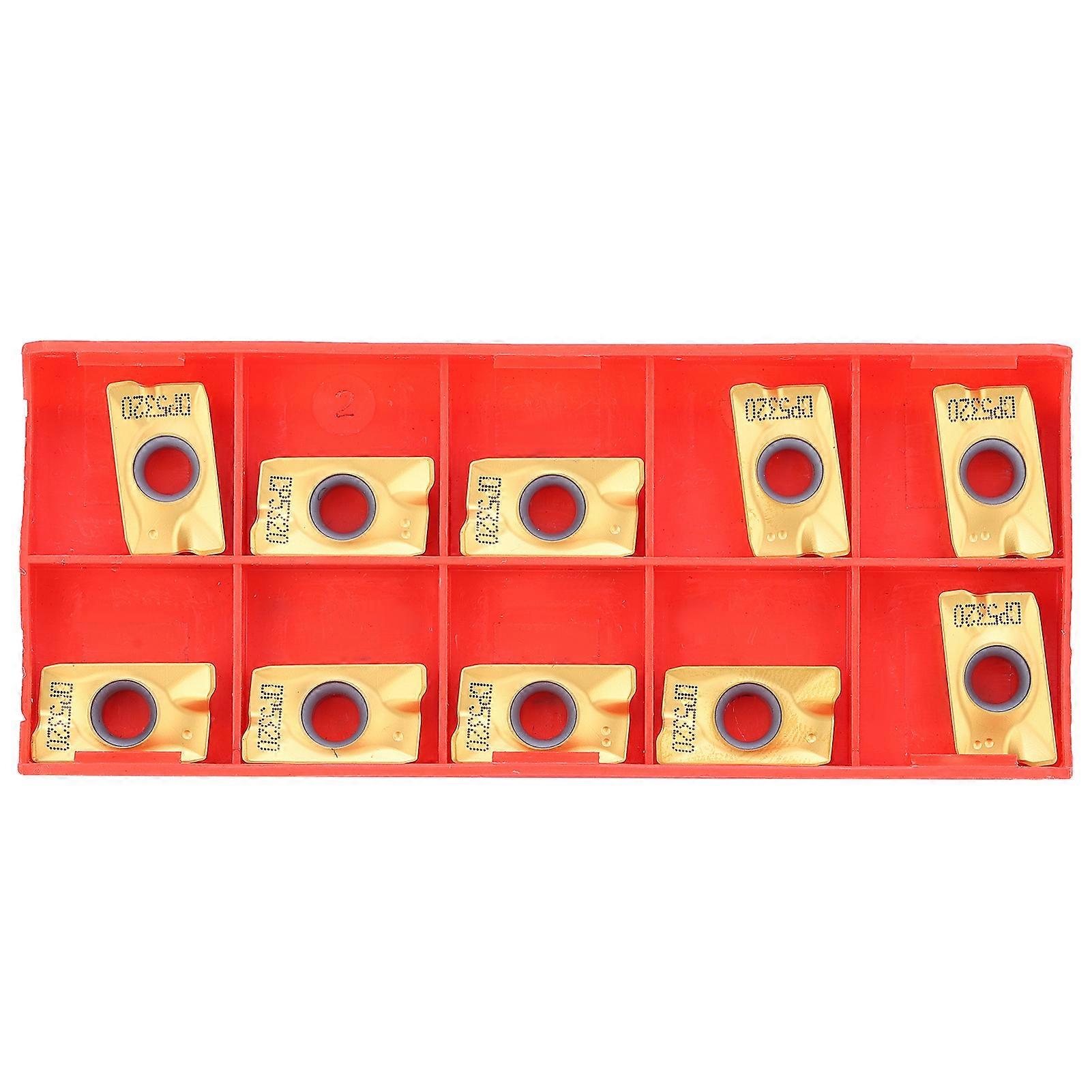 Hardware Supplies - 10Pcs PVD Coating Cemented Carbide Milling Insert APMT1604 DP5320