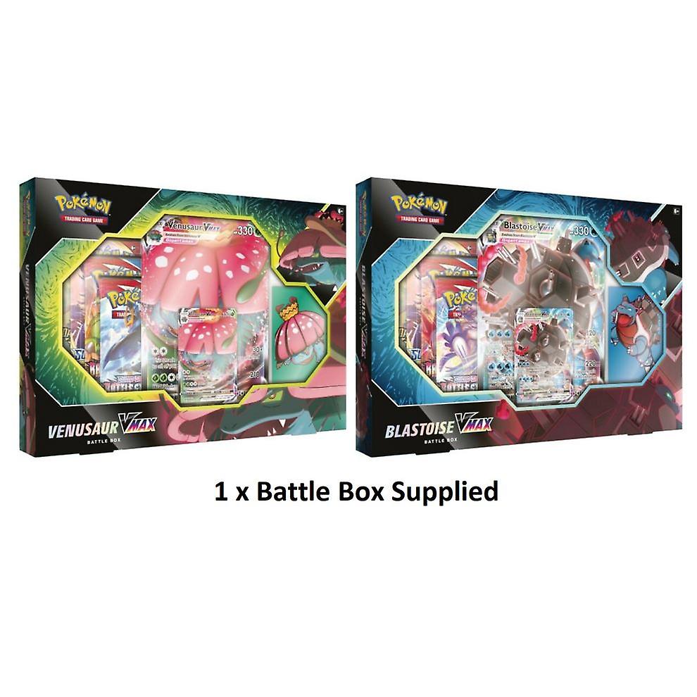 Pokemon TCG: Venusaur OR Blastoise VMAX Battle Box (RANDOM)