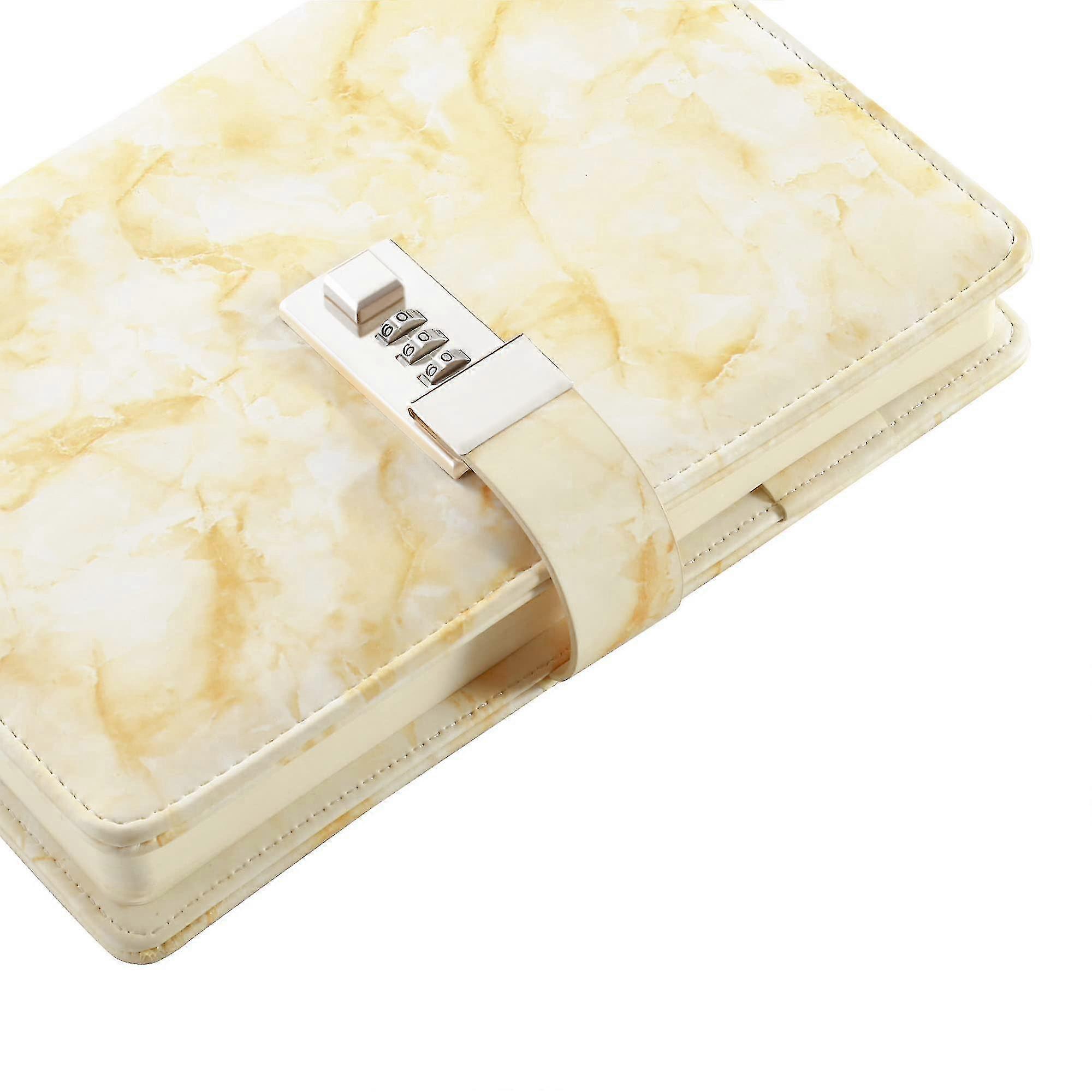 Marble Diary With Lock For Girls And Ladies, Secret Diary With Lock And Cute Girly Notebook