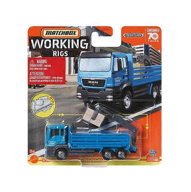 Matchbox Working Rigs International MV Box Truck MBX Mobile Crane