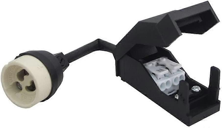 Set of 10 GU10 ceramic sockets with automatic connectors.