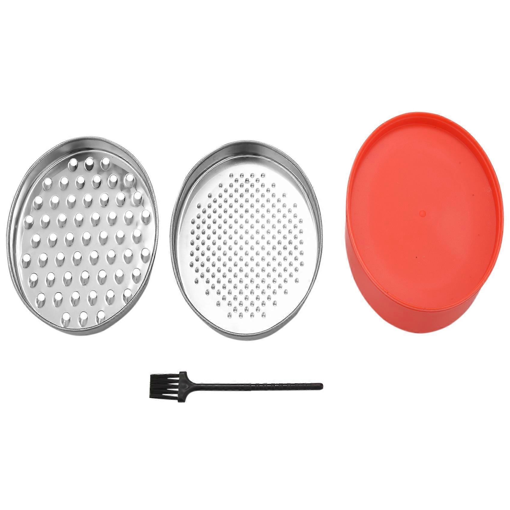 Cheese Grater with Food Container and Lid Chopper, Grinder Grater for Ginger, Box Grater Red
